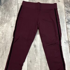 LOFT Burgundy Leggings